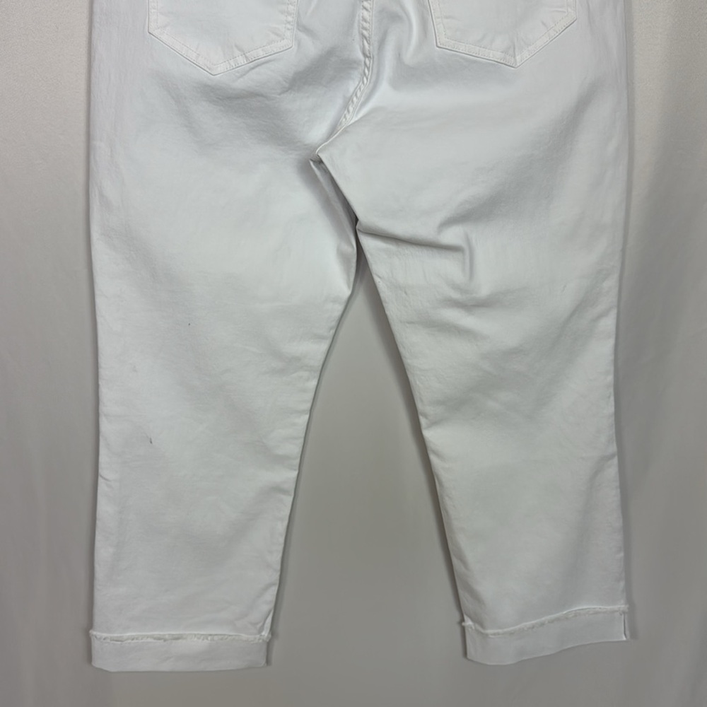 KUT From The Kloth Women’s Amy Crop Straight Leg Jeans Size 14 White - Picture 10 of 14